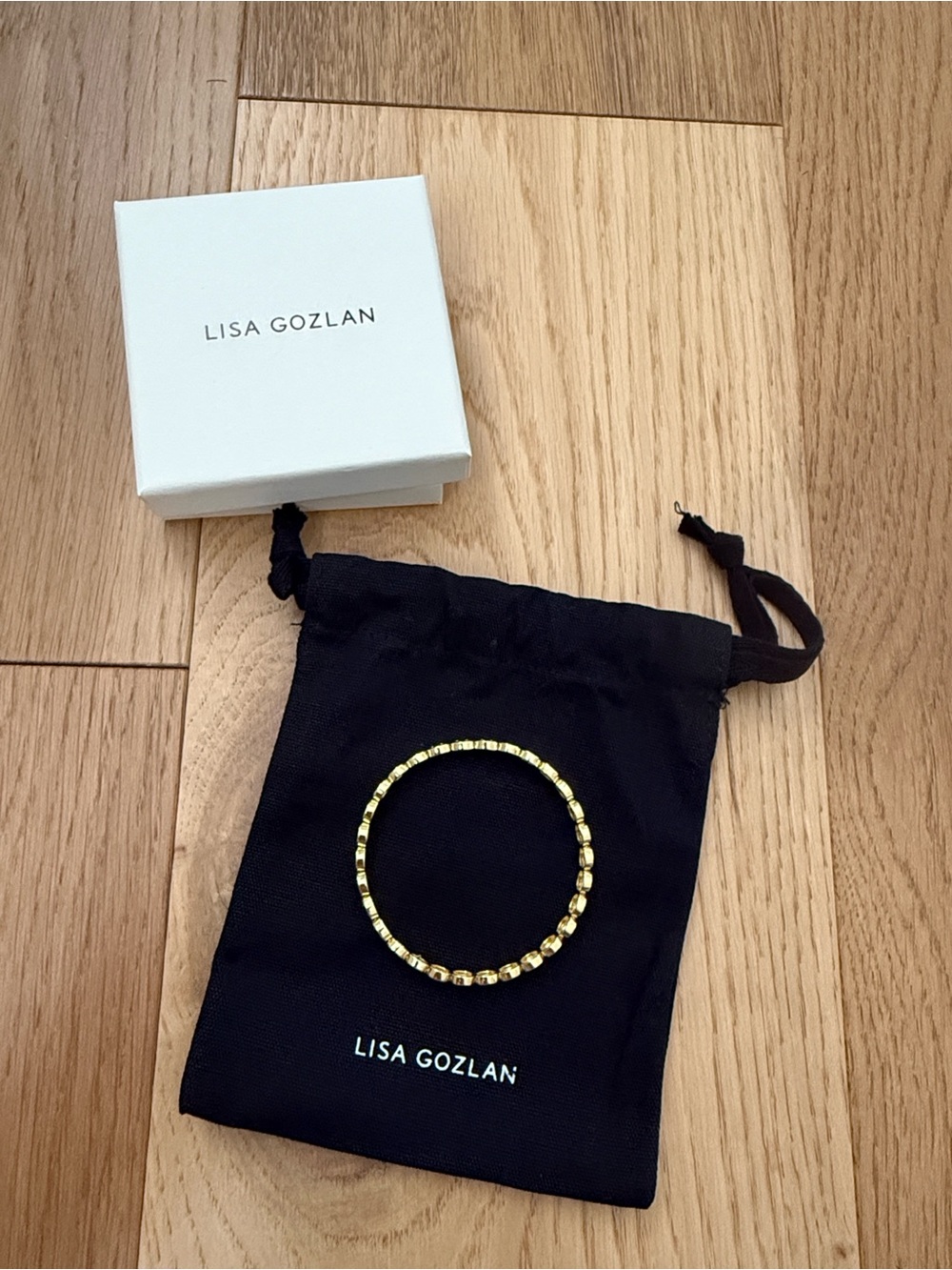 Lisa Gozlan Gold Mini Classic Bracelet BRAND NEW 7 inch